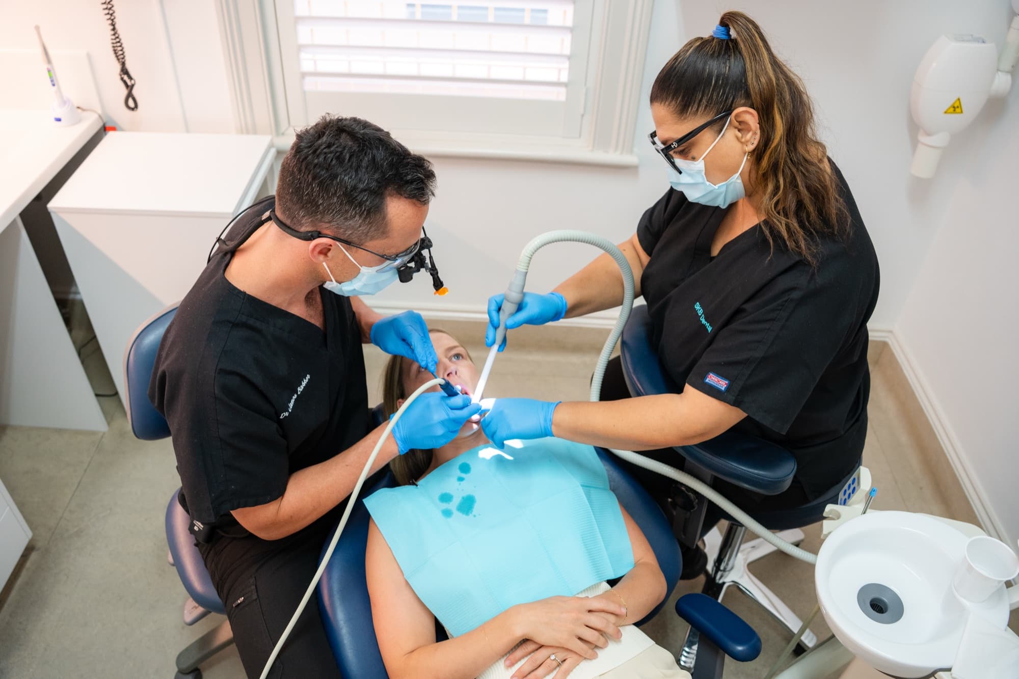 A clear aligner tray and dentition model at Dora Street Dental